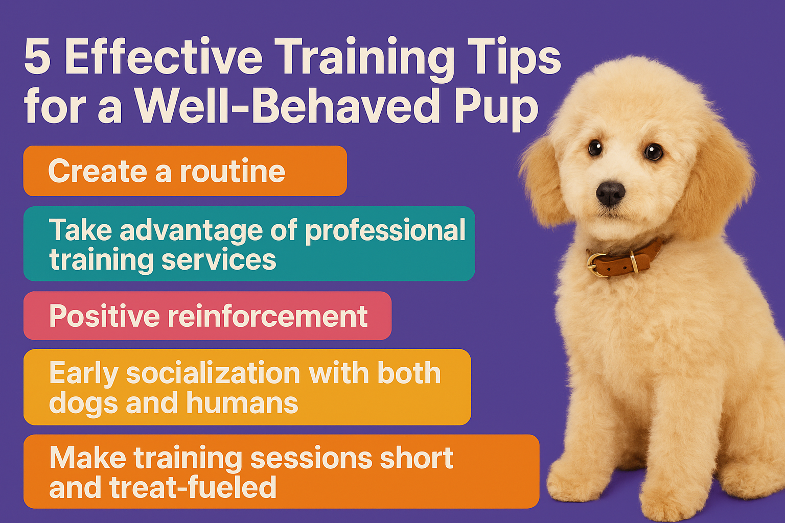 5 Effective Training Tips for a Well-Behaved Pup